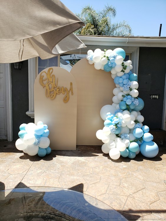 Baby Shower Balloon Backdrop