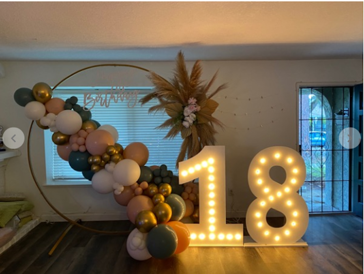 Floral Hoop Backdrop