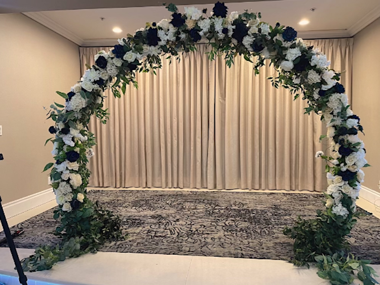 Semi Arch With Flowers
