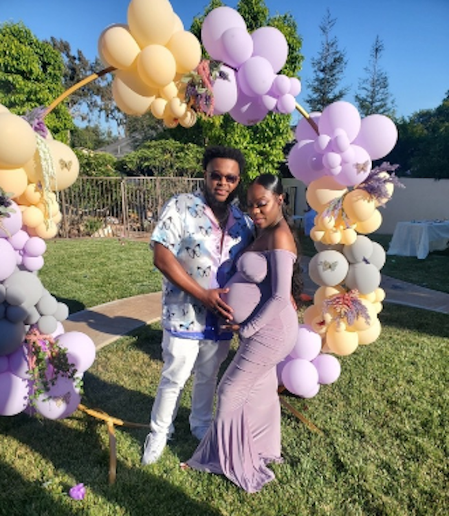 Hoop Backdrop with Balloons