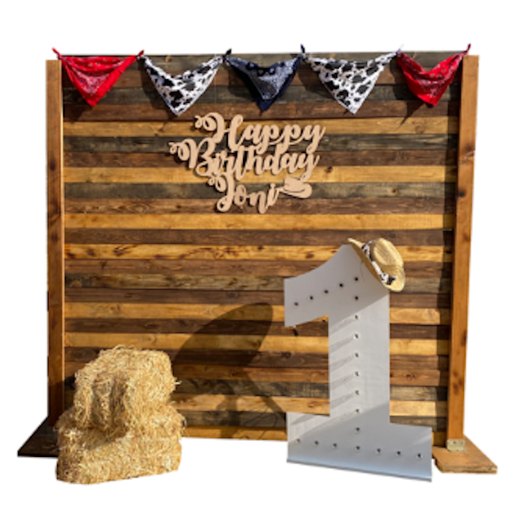 Wooden Square Backdrop