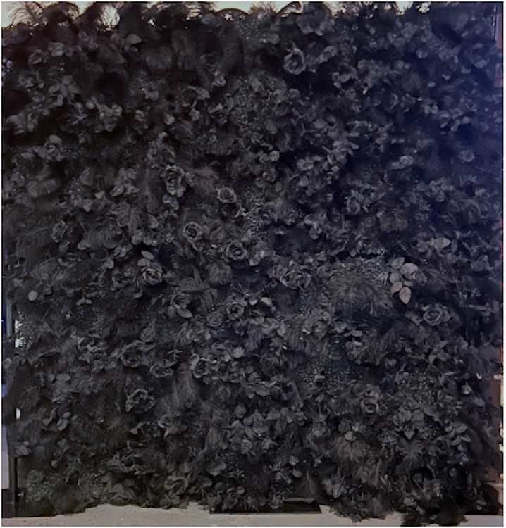 Black flower Wall