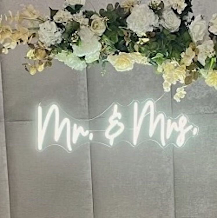 Mr & Mrs Neon Sign
