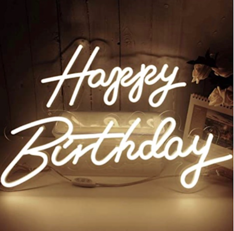 Happy Birthday Neon Sign