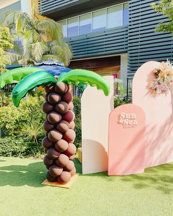 6' Palm Tree Balloon Column