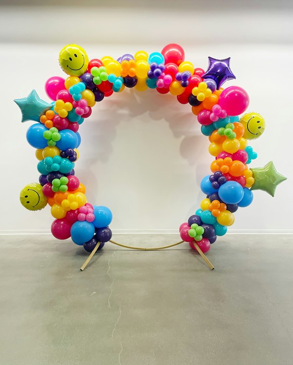 Circle Balloon Arch - Fully Filled