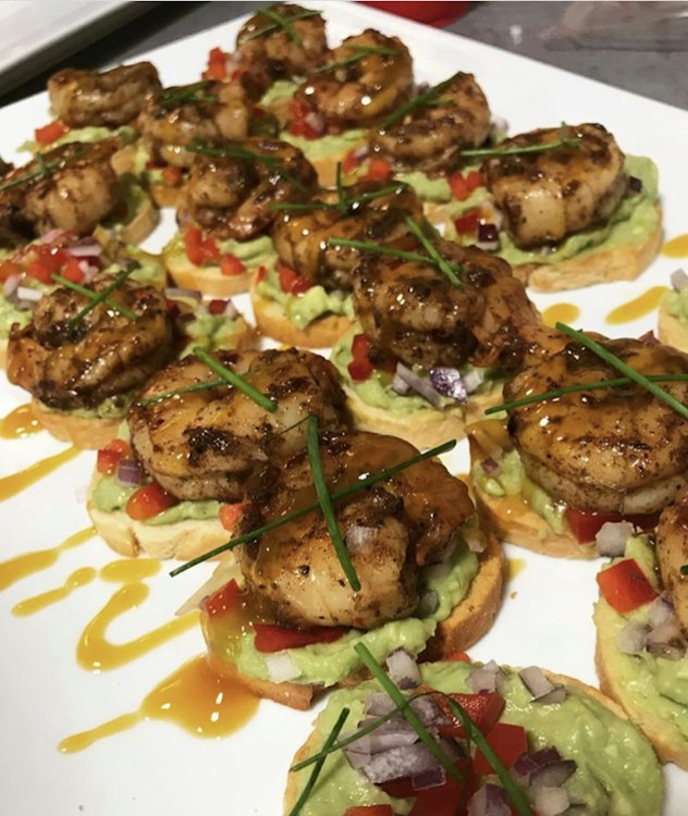 Appetizer - Jerk Shrimp Crostini