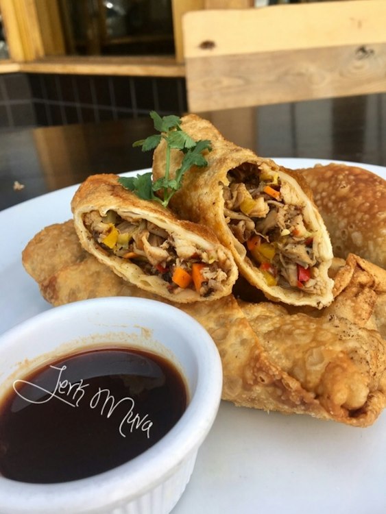 Appetizers - Jerk Chicken Egg Rolls
