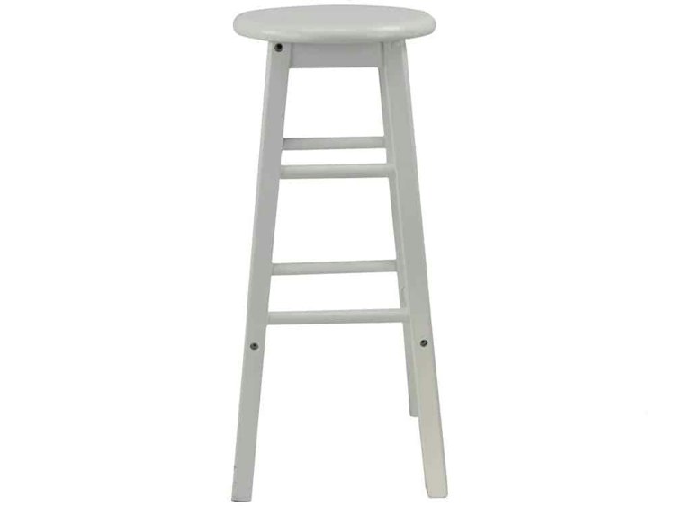 Bar Stool White Wood
