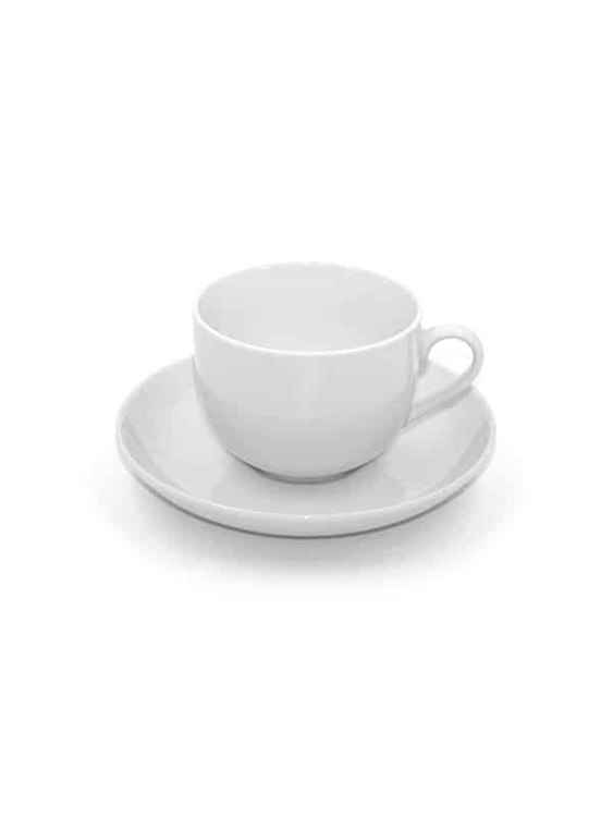 Fine White Demitasse Saucer