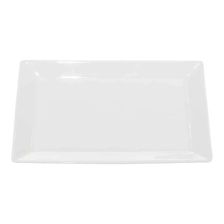 Fine White Rectangular Platter 9" x 13"