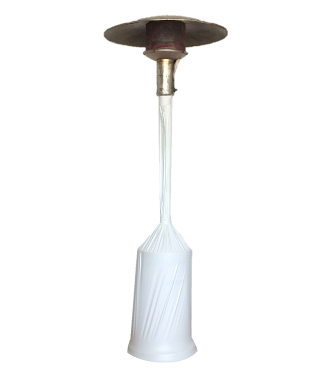 Solar Flo Patio Heater - White Velon Wrapped