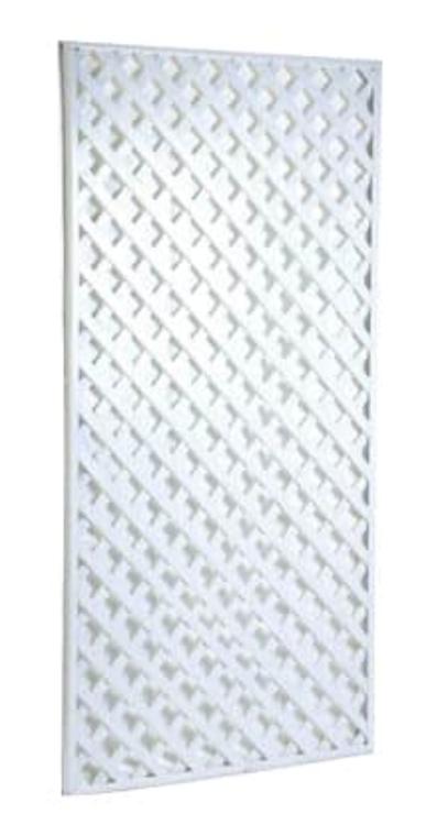 White Lattice Panel - 4'x8'