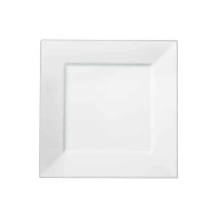 Fine White Platter 20" Square