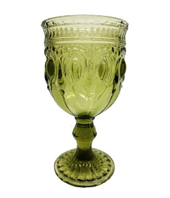 Bella Goblet Glass Green