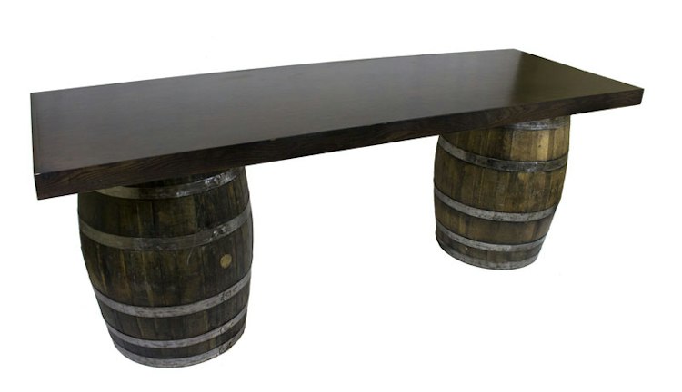 Wine Barrel Bar Table Top