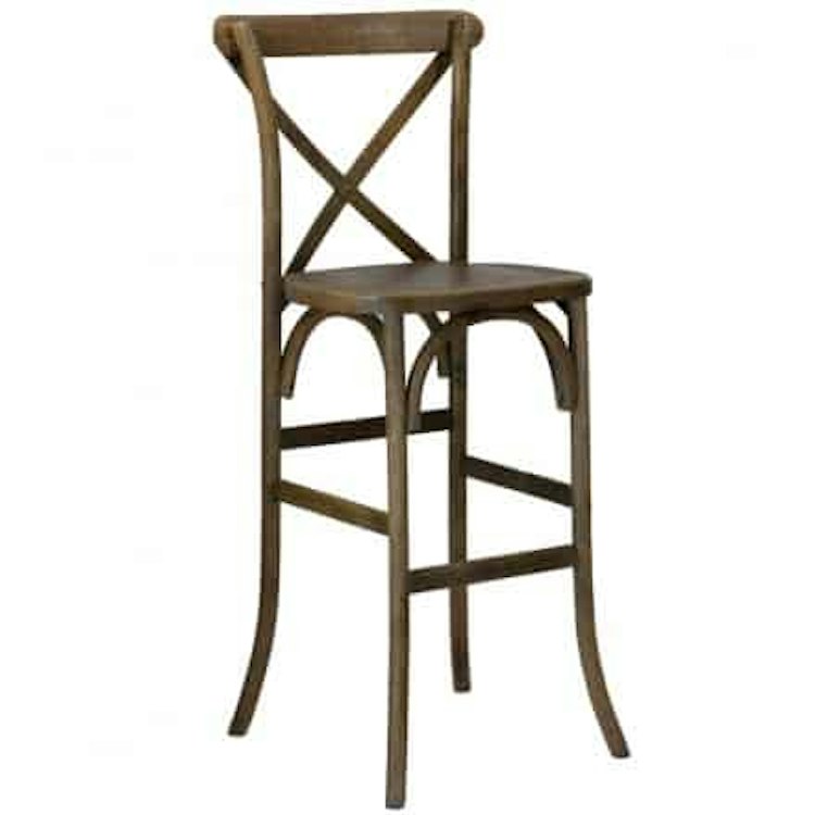 Bar Stool Vineyard Cross Back