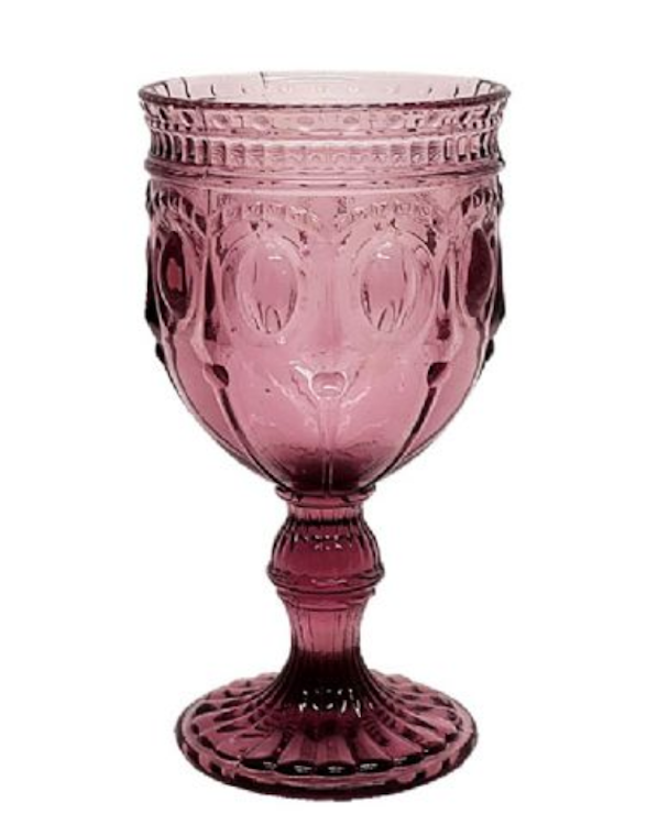 Bella Goblet Glass Purple