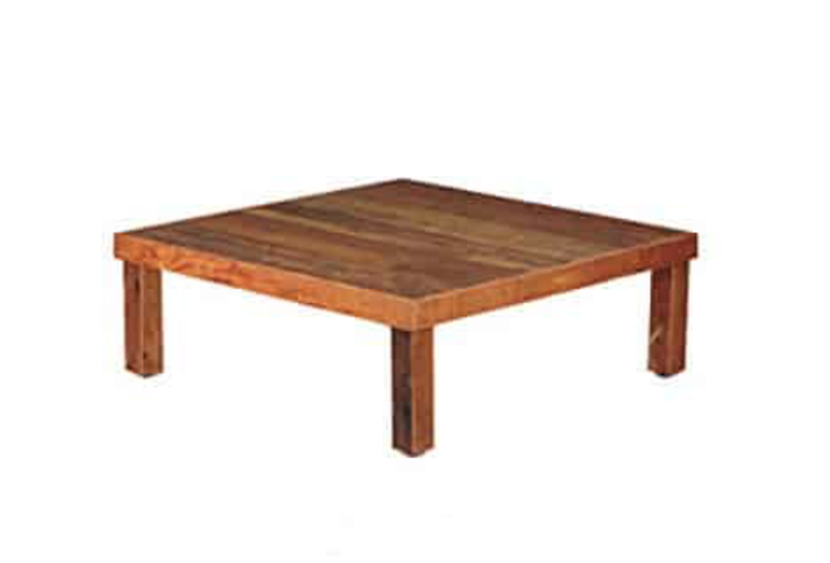 Amalfi - 4 'x 4' Coffee Table-Ottoman