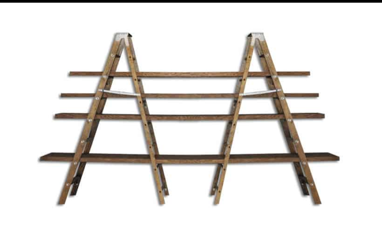 Back Bar Ladder Shelf