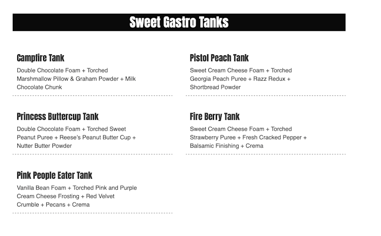4 Dishes live fire food experience