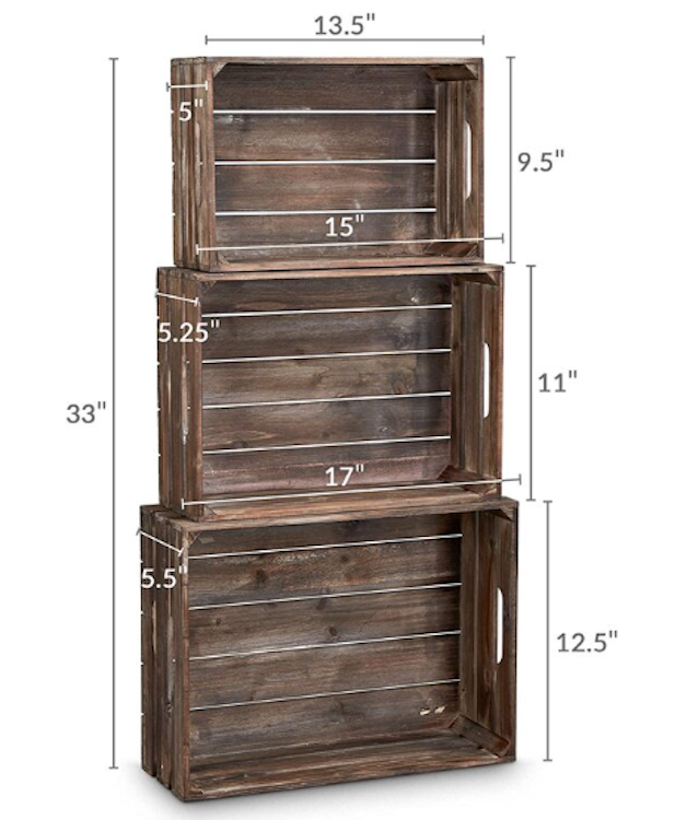 Set of 3 Crates