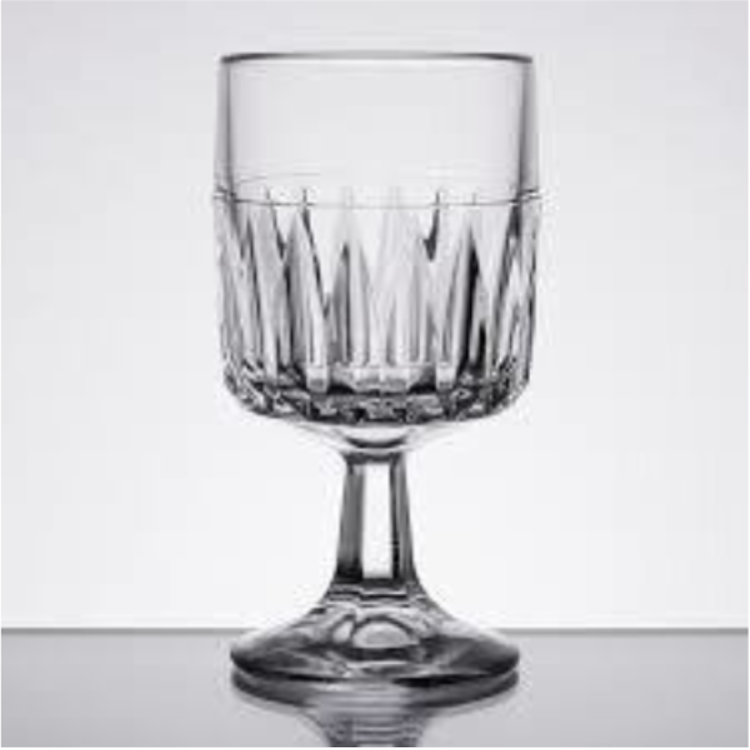 Wine Leaf Design Glass 8.5 oz