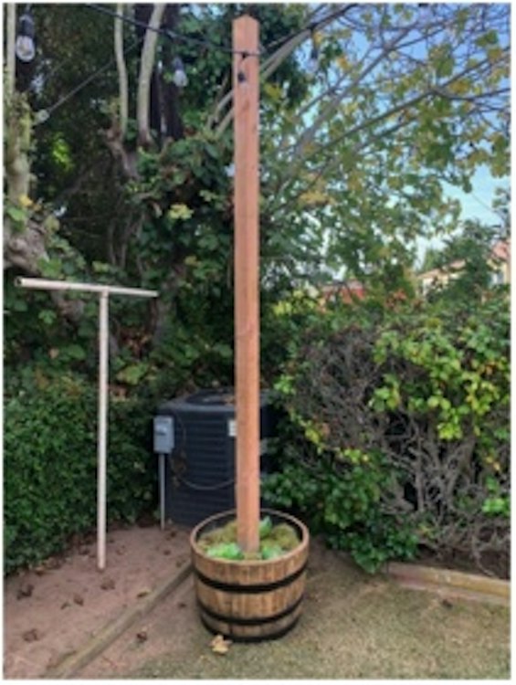 Half Barrel Pole