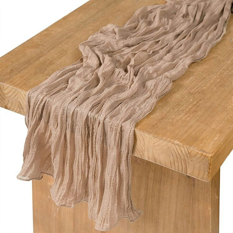 Cheesecloth Runner - Tan
