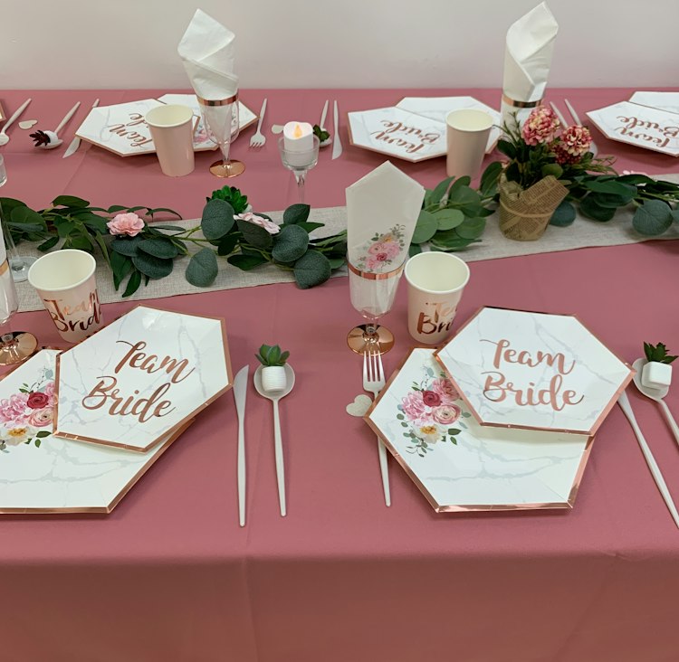 Bridal Shower Table Design