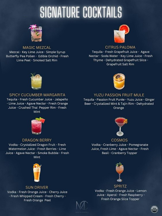 Magic Bar Package - 10-50 Guests