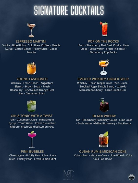 Magic Bar Package - 100-200 Guests