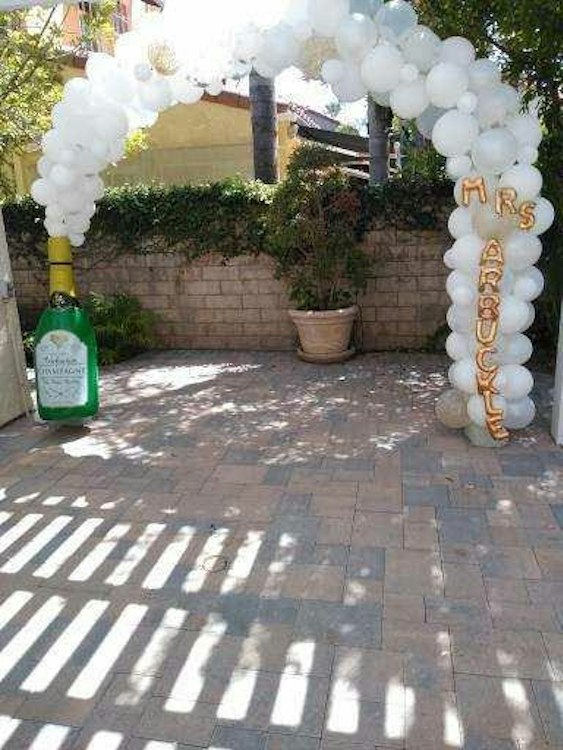 Champagne Balloon Wall