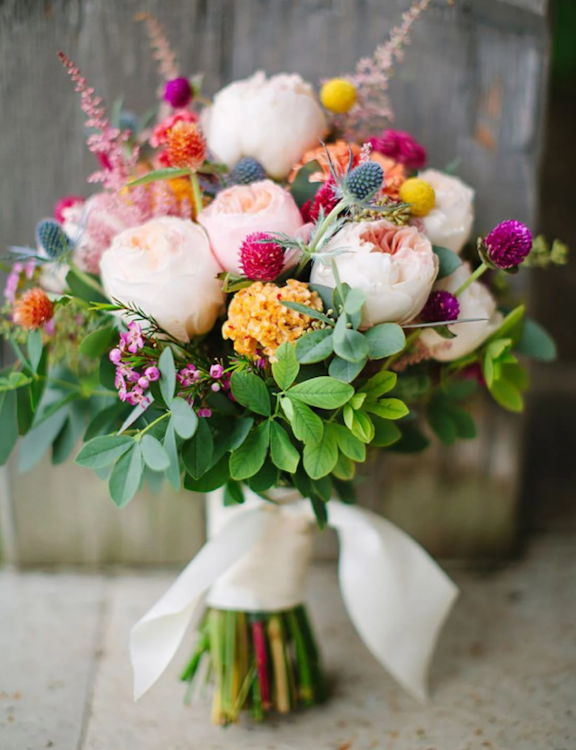 Vibrant Bridal Bouquet