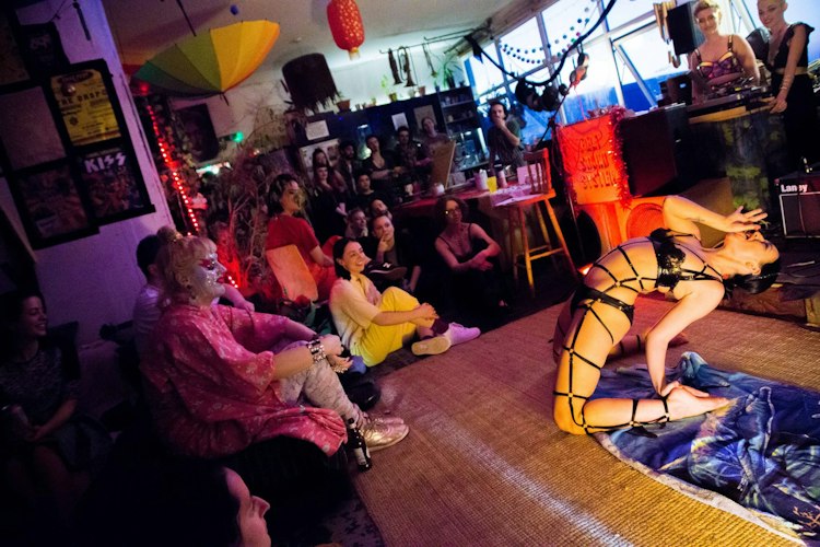 Three Circus Act Performers