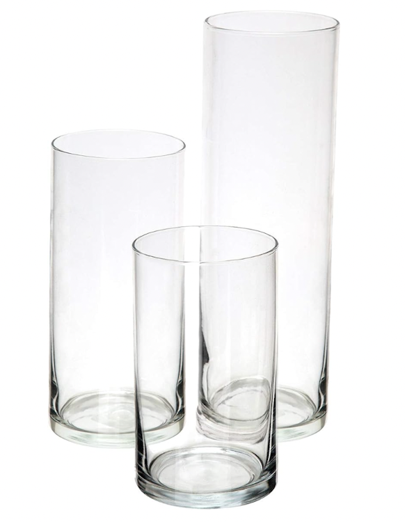 Cylinder Vase Floating Candles (set of 3)