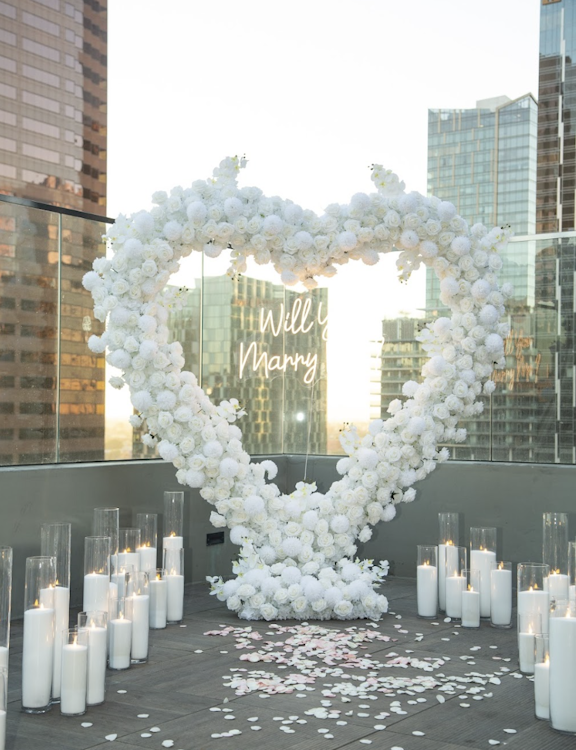 Floral Heart Arch