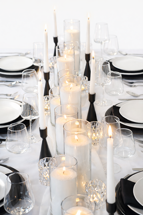 10 White Sand Candles