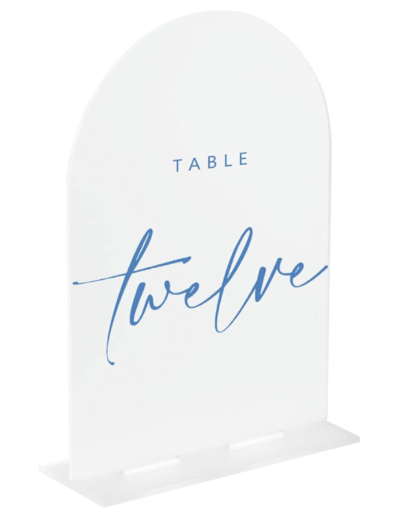 Acrylic Table Numbers (pack of 10)