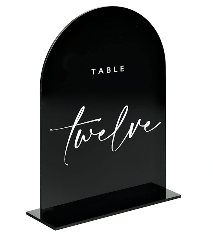 Acrylic Table Numbers (pack of 10)