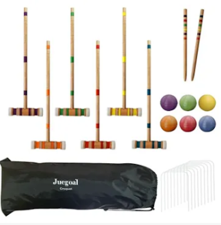 Croquet set for 6 players