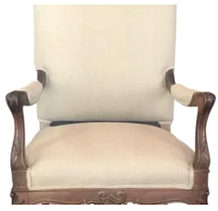 Delaney ivory accent  chair