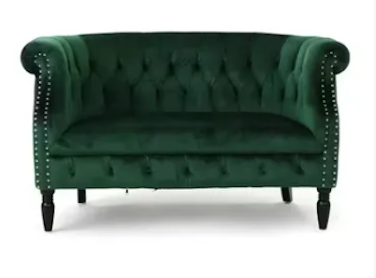 Noelle emerald loveseat