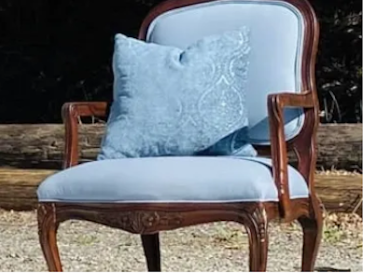 Parker blue accent  chair