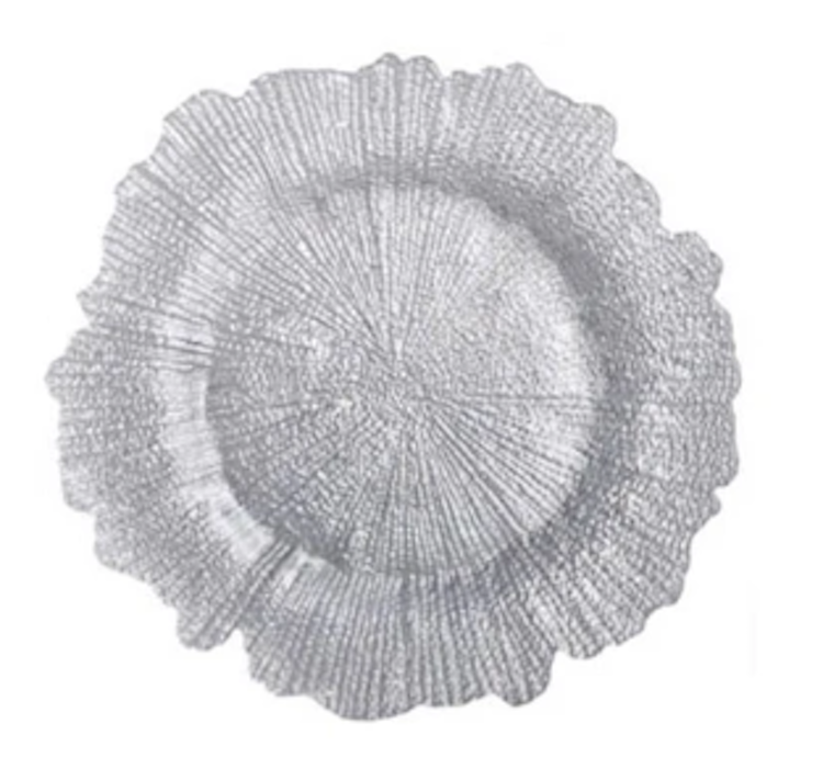 Sponge Silver Charger