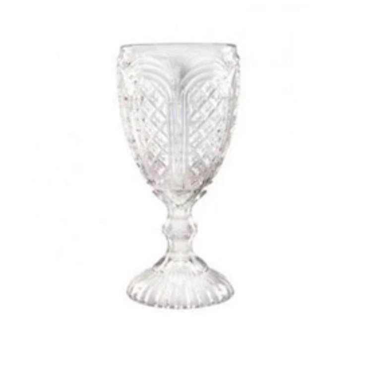 Carousel Clear Goblet Glass