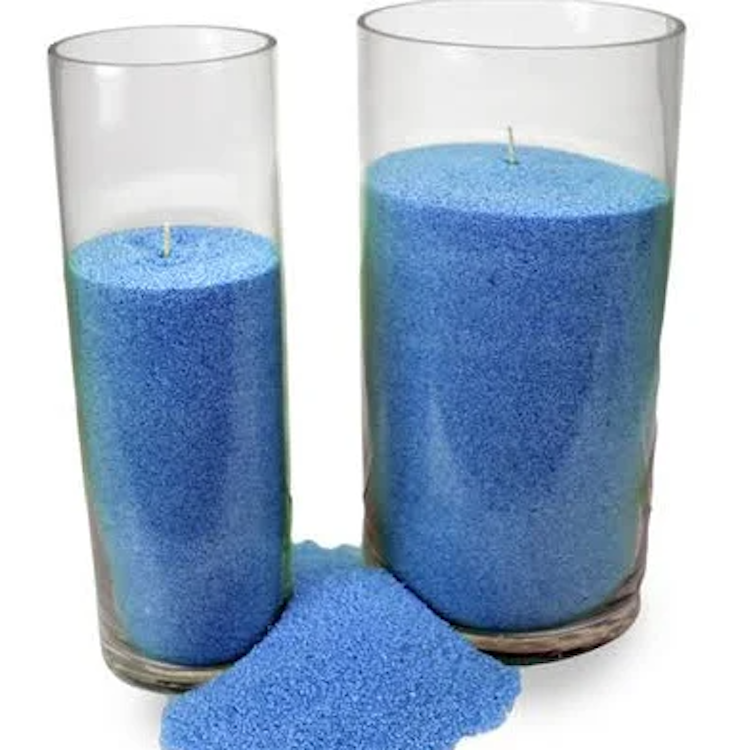 Baby Blue Sand Candles