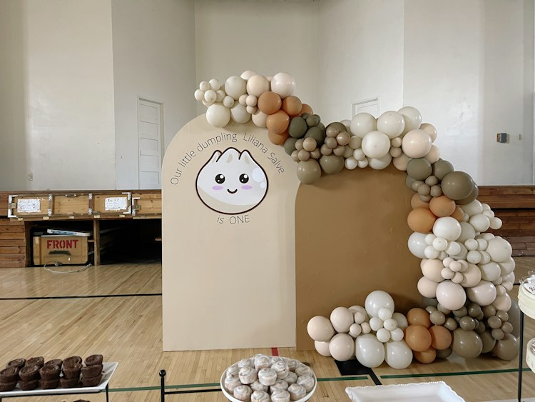 Double Balloon Backdrop