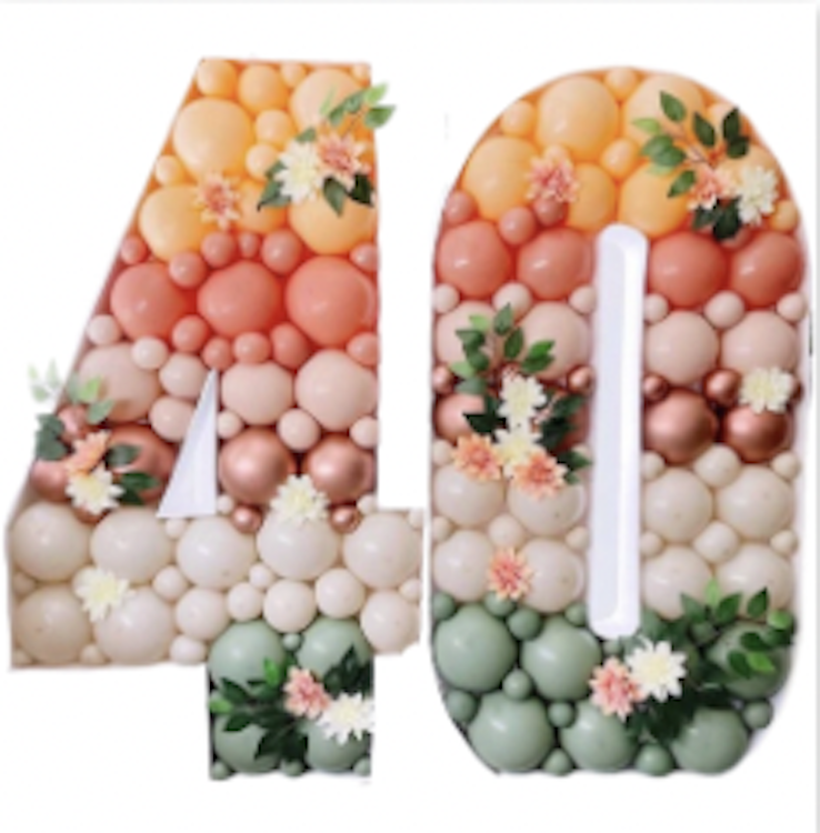Balloon Mosaic Number or Letter