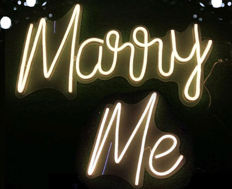 Marry Me LED Sign